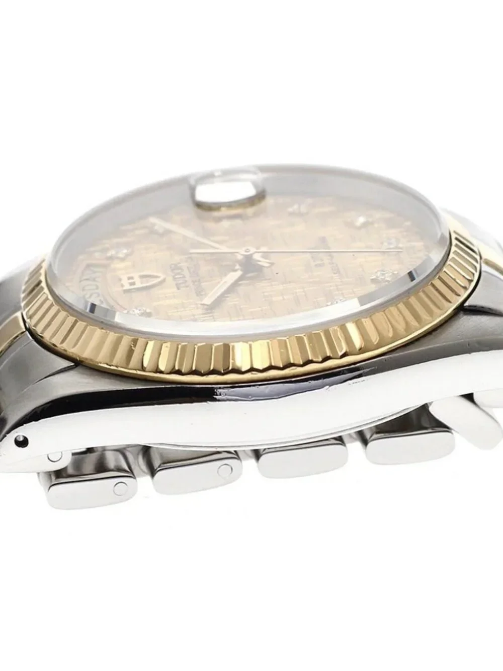 TUDOR Prince Date Day 76213 10P diamond gold Dial Automatic Men's Watch_916503